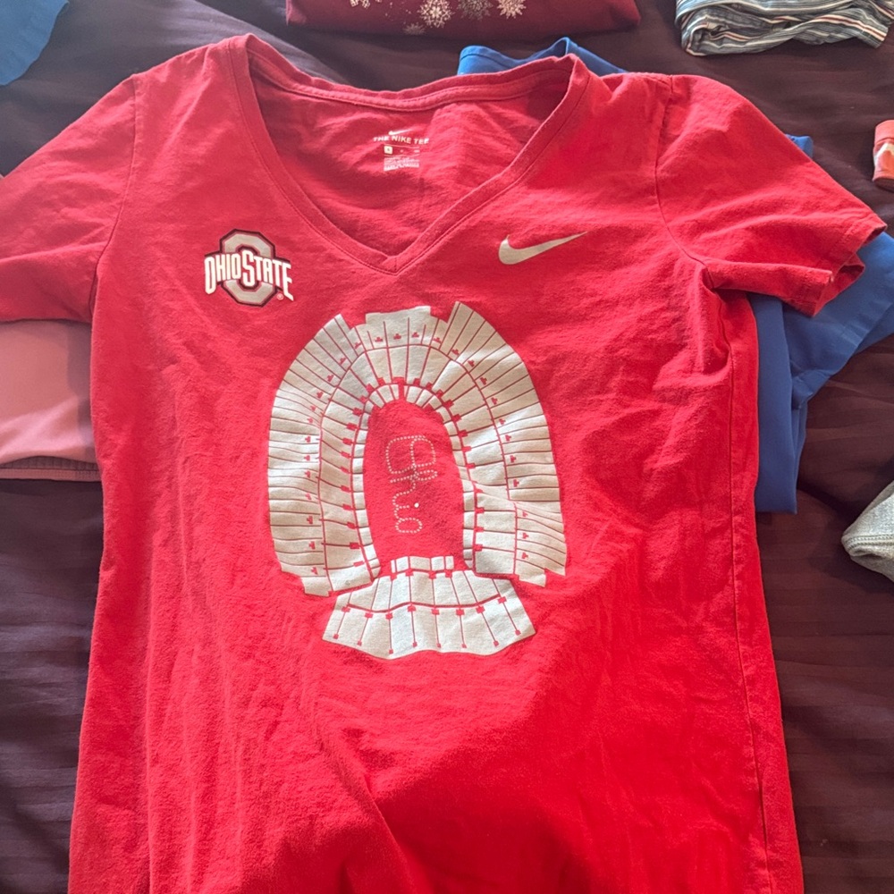 Nike Red Ohio State Short Sleeve Tee